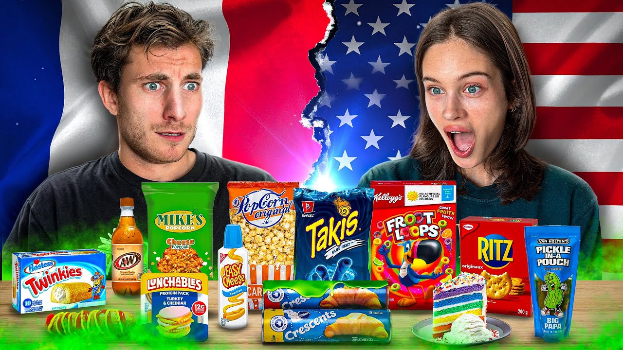 France vs USA : DÉGUSTATION DES PIRES PRODUITS AMÉRICAINS