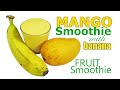 Mango Smoothie Recipe - Mangoes Tropical Smoothie - Tropical Fruit Smoothie Recipes - HomeyCircle
