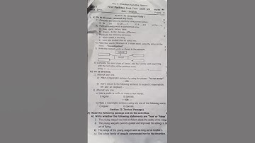 10th class | English question paper 2024-25 | first unit test | Rayat shikshan Sanstha Satara #10th