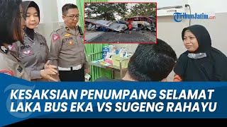 KESAKSIAN DETIK-DETIK Laka Maut Bus Eka Vs Bus Sugeng Rahayu di Ngawi, Diungkap Penumpang Selamat