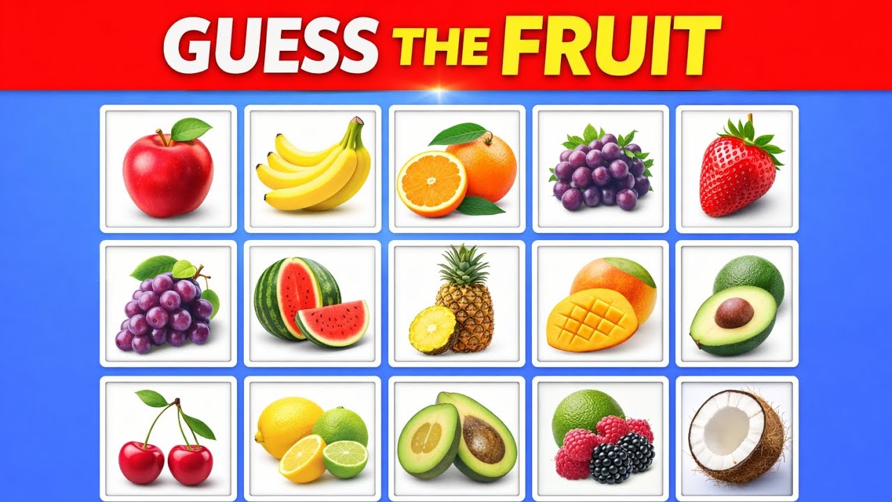 Guess The Fruit 🍎🍌 | 30 Famous Fruits Quiz | Can You Guess Them All? | Quiz By DH| 