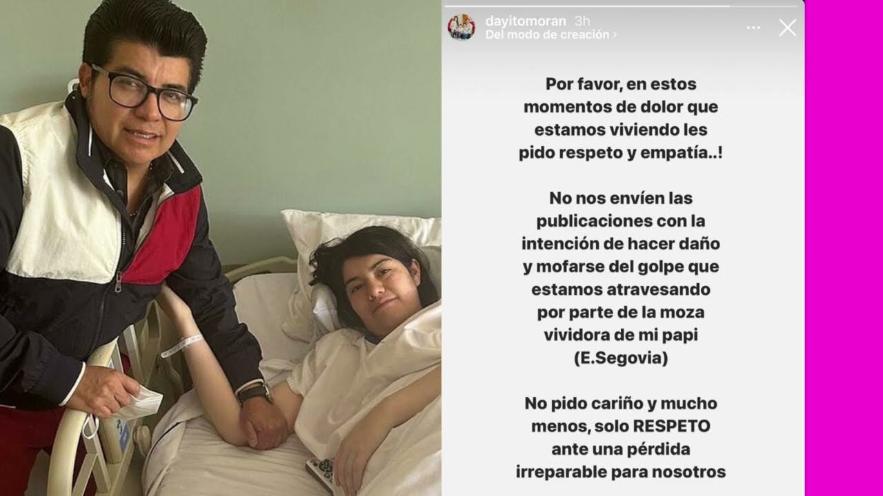 Hija de Gerardo Morán le manda mensaje a a la Amante de su Padre