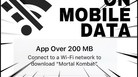 How  to download apps over 200mb in iOS 12 or older versions without wifi over cellular data