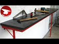 Wall mounted mini workbench  diy  from scrap  step by step