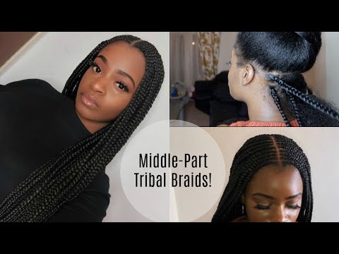 long-middle-part-feed-in-tribal/fulani-braids-+-box-braids!