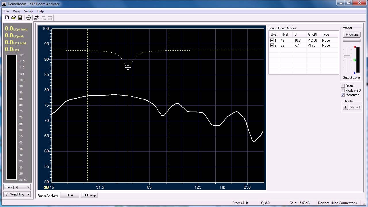 XTZ Room Analyzer II Standard - Room Analyzer Functionality - YouTube