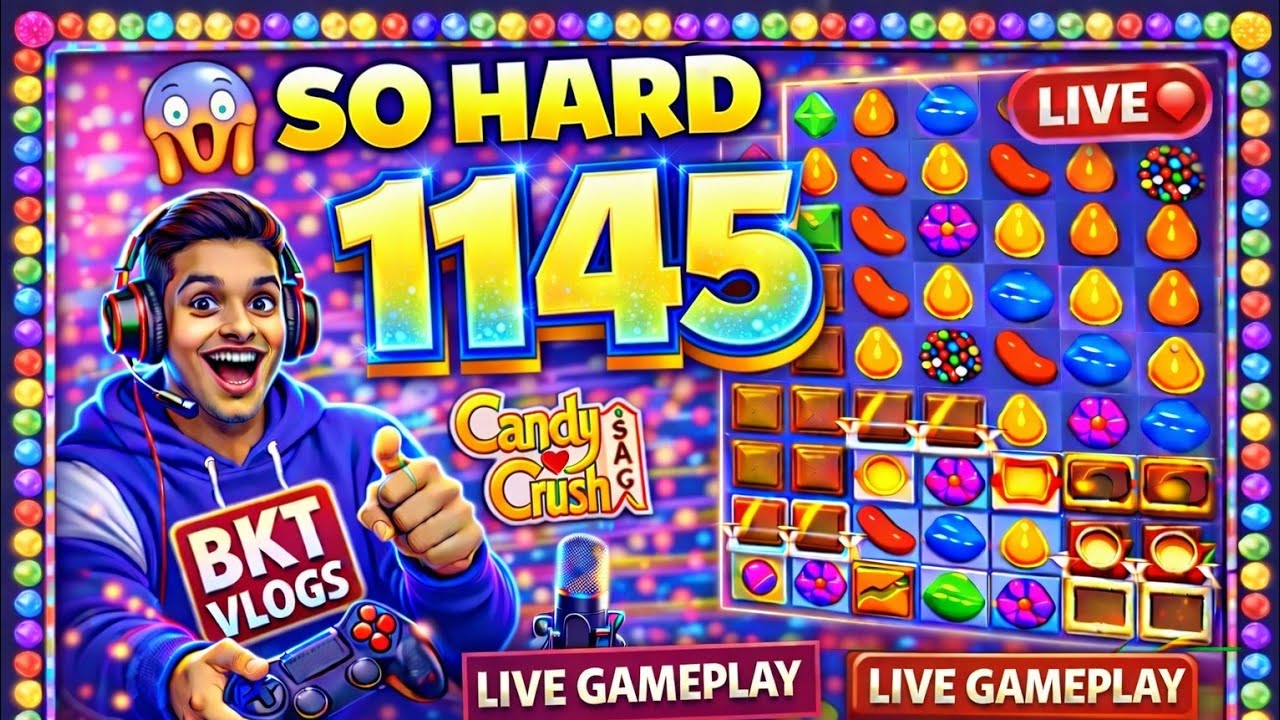 Candy Crush Saga 🔥 Impossible Level Clear | Last Move Win Move Se Jeet 😳 Candy Crush Saga Must Watch