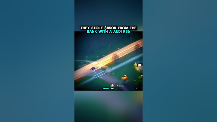 They stole $850k from the bank with a Audi Rs6 🤯 | #shorts #policechase #crazy #police