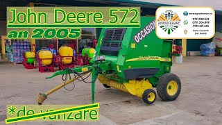 [VÂNDUT] Presa baloti JOHN DEERE 572 + tutorial telecomanda John Deere Bale Track - AgroDiamant