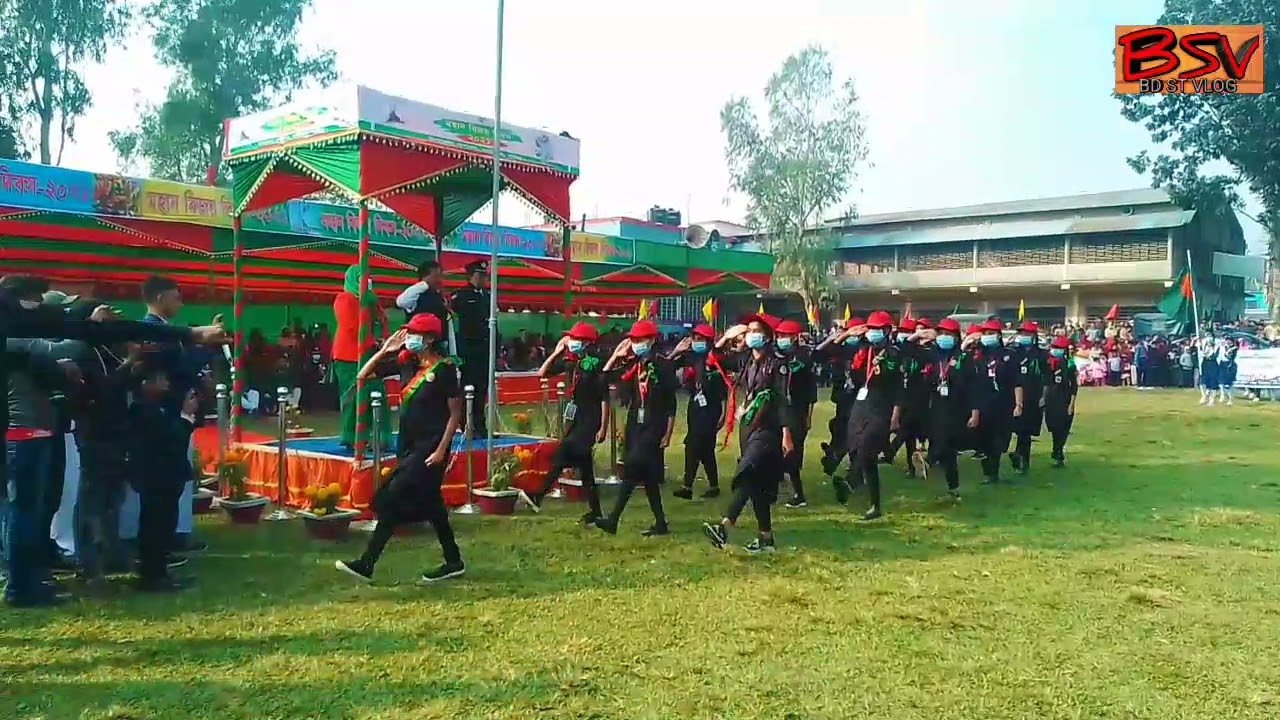 বিজয় দিবস উদযাপন নন্দীগ্রাম মনসুর হোসেন ডিগ্রী কলেজ মাঠ// BD ST VLOG by saju- 2021