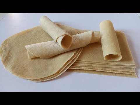 Homemade Egg Roll Wrappers - Full of Plants