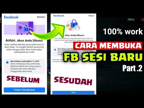 Cara membuka akun FB terkunci sesi baru , FB sesi permanen tampilan baru 2021