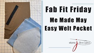 Fab Fit Friday:  Me Made May!!!  Double Faced Linen Knit Shorts with Welt Pockets!