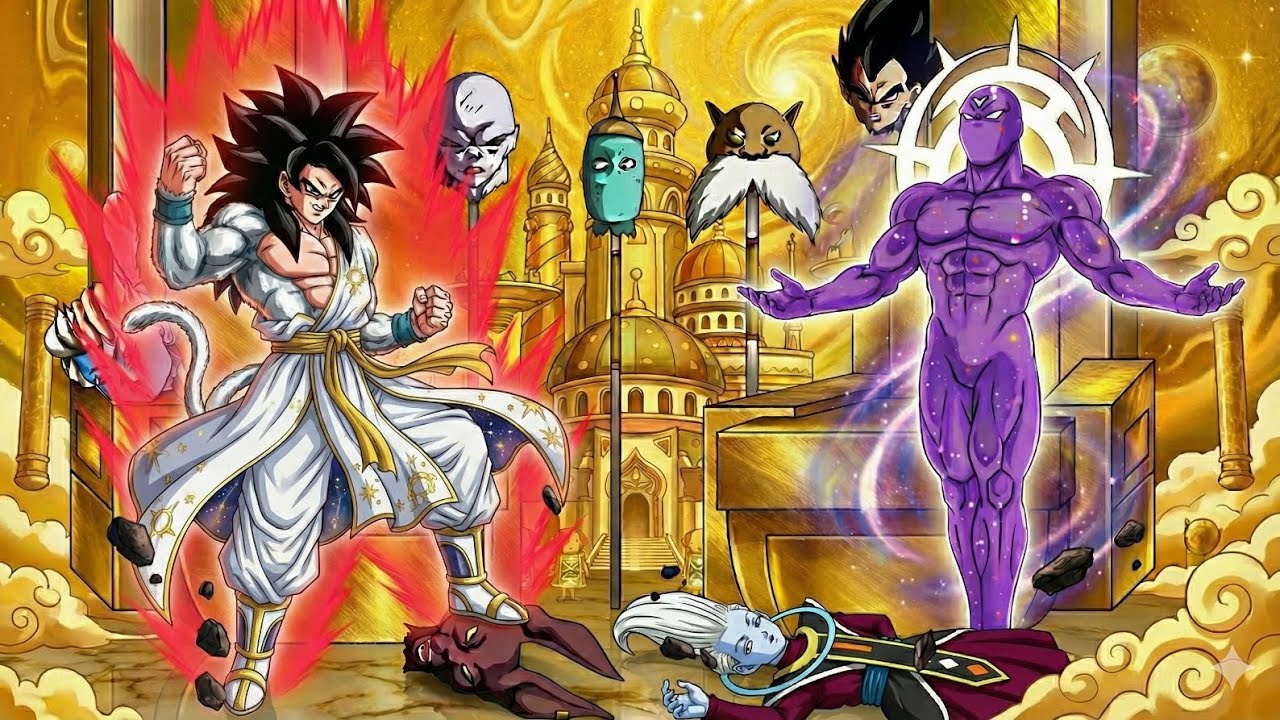 Goku el saiyan alfa Omnipotente y hermano mayor de Zeno, erradican a los seres de todo el multiverso