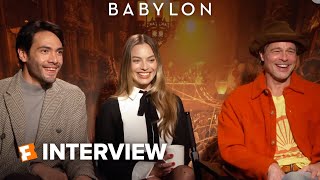 Brad Pitt, Margot Robbie, and Diego Calva Discuss The WILD Opening and Fighting Snakes in 'Babylon’