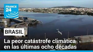 Inundaciones en el sur de Brasil dejan impresionantes imágenes y miles de desplazados