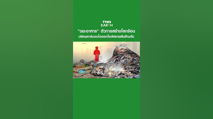 "ขยะอาหาร" ตัวการสร้างโลกร้อน ปล่อยคาร์บอนไดออกไซด์หลายพันล้านตัน | TNN EARTH | 10-10-23