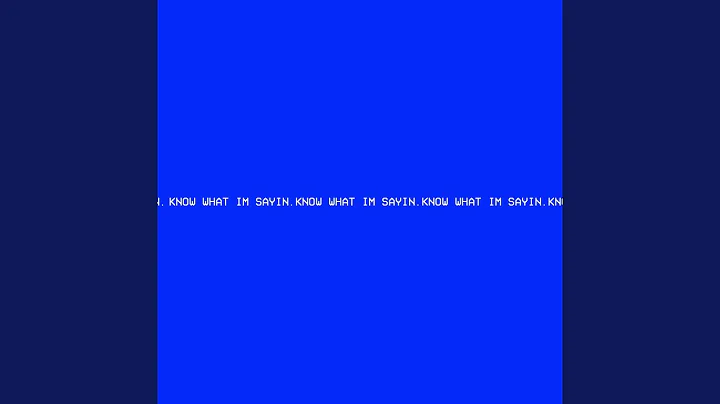 KNOW WHAT I'M SAYIN.