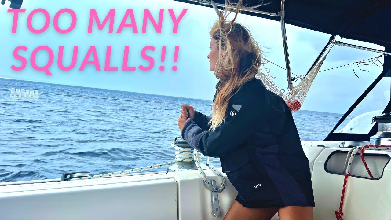 Surrounded!! Sailing SINGLE-handed between squalls [ep 46]