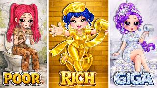 Huntrix & Saja Boys : Rich vs Poor vs Giga Rich  Prison Fashion | DIY Fashion Paper Dolls