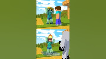 Steve vs Entity 303 / Good deeds vs Bad deeds - Minecraft Animation #shorts