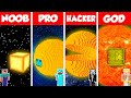 Minecraft Battle: NOOB vs PRO vs HACKER vs GOD: INSIDE SUN PLANET HOUSE BUILD CHALLENGE / Animation