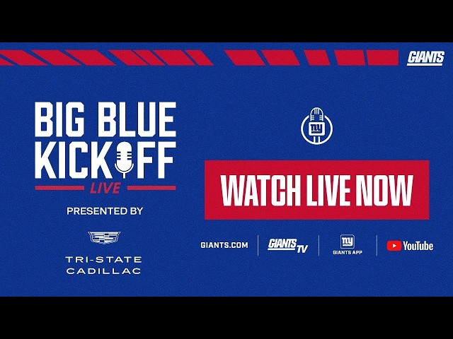 Video: 🔴 LIVE: Big Blue Kickoff Live 5/6 | New York Giants