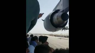 Selfi of Afghanis escaping on plane by OwlCat 15 views 2 years ago 1 minute, 1 second