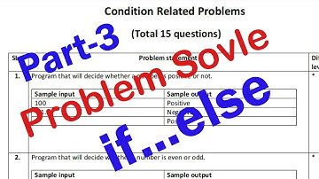 Part - 03 : if.....else Question Solve (SPL - C programming) | Coding Bangla