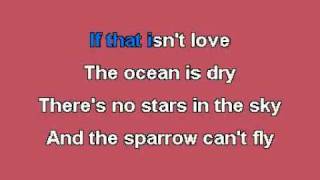 If That Isn't Love karaoke.avi_(360p) chords