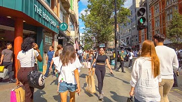 London in Reverse - Oxford Street Shops Summer Walk