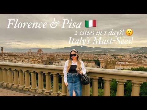 europe diaries 🇮🇹| expat explore tour, florence, pisa, tuscany, italy 🍕🍝