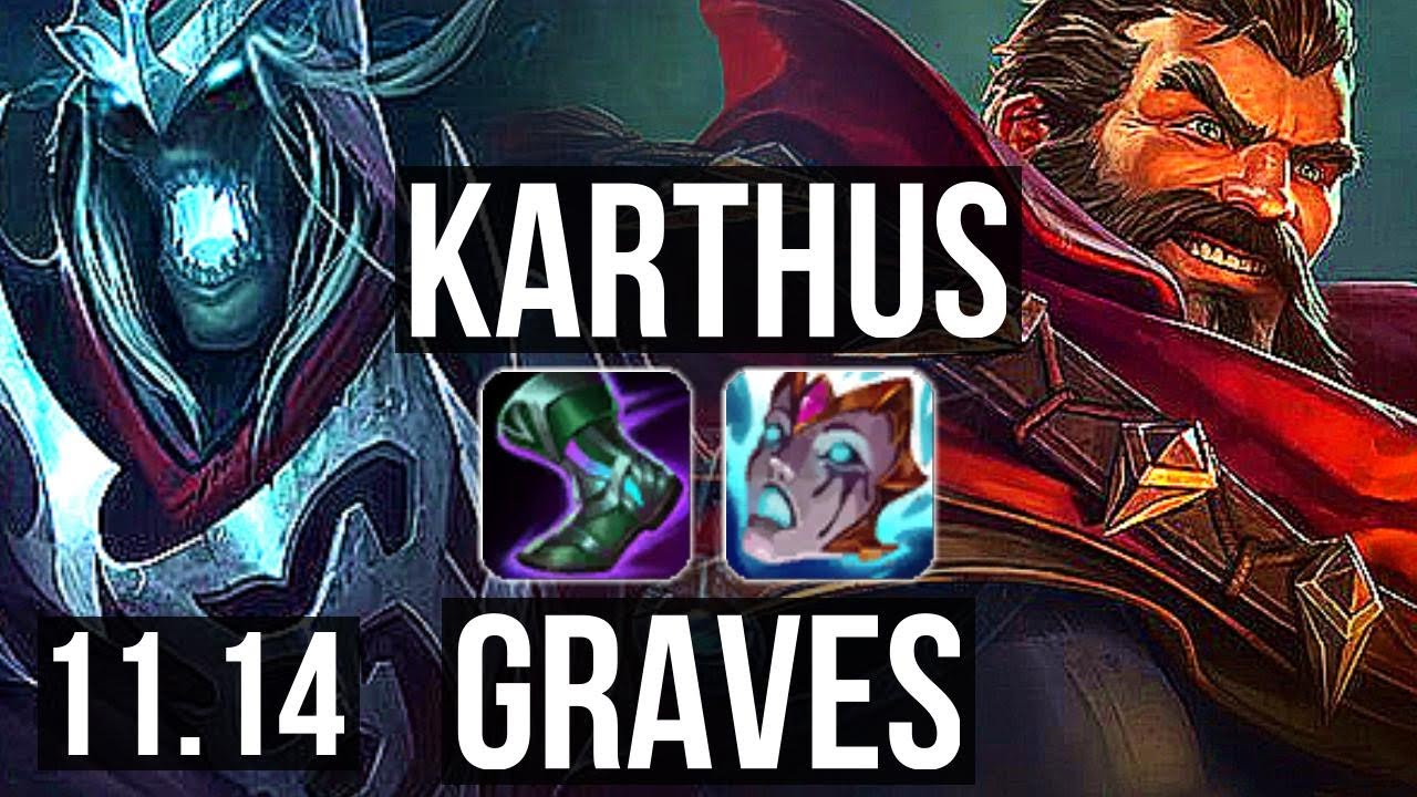 KARTHUS vs GRAVES (JUNGLE) | 8/1/5, 67% winrate, Dominating | KR Diamond | v11.14