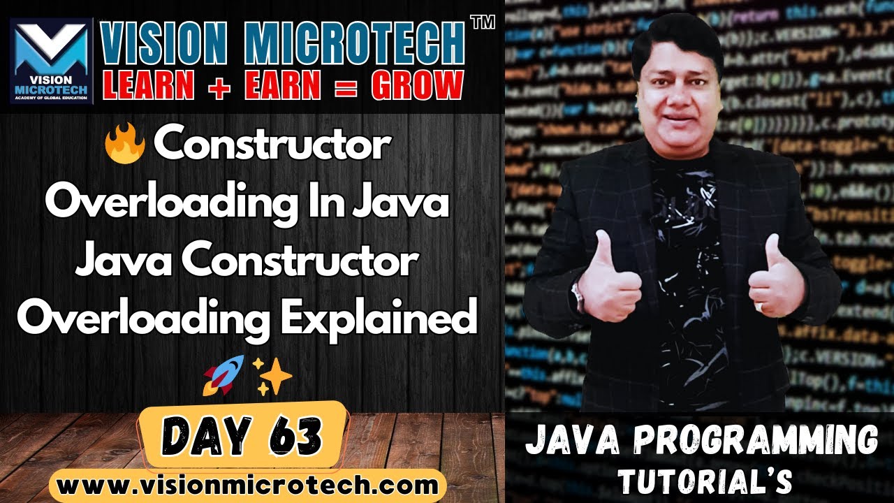 🔥 Constructor Overloading In Java | Java Constructor Overloading Explained 🚀 ✨