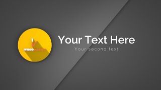 Flat Shadow Icon - Logo Animation