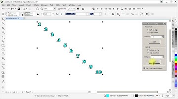 Space Between - CorelDRAW macro - Demo 01