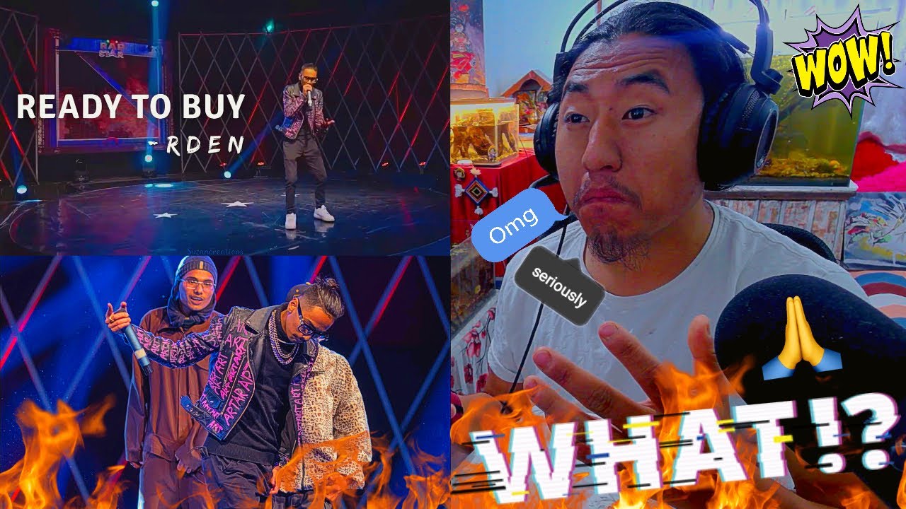 Image Of Rden Rapper Reacting To RDEN FULL PERFORMANCE || RAPSTAR ||READY TO BUY || prod by ...
