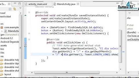 Métodos del DatePicker. Tutorial 143 en Español. Desarrollo de Aplicaciones Android.