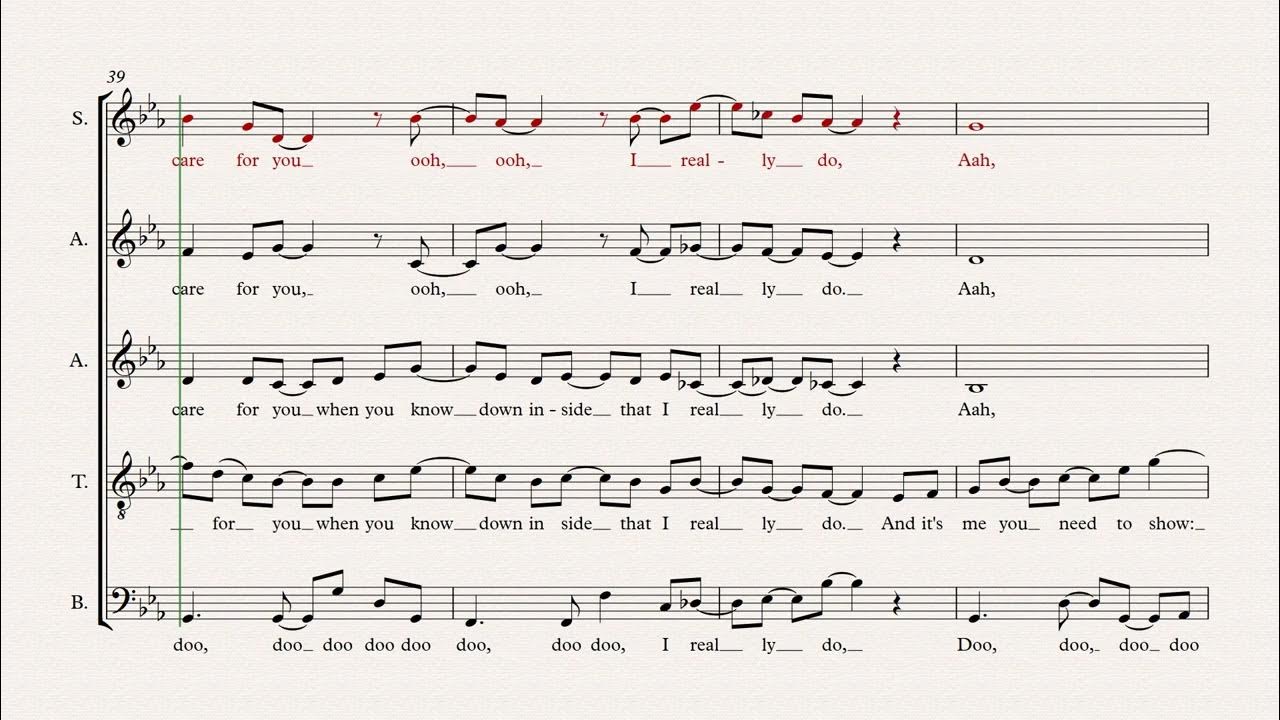 How deep is your love soprano rehearsal track youtube