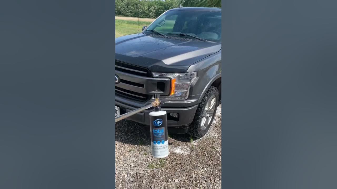 Total Wash Foam cannon covers a truck fast! 