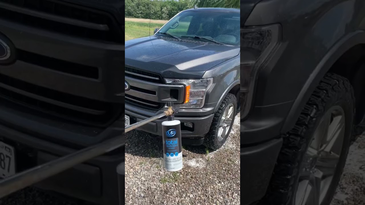 Total Wash Foam cannon covers a truck fast! 