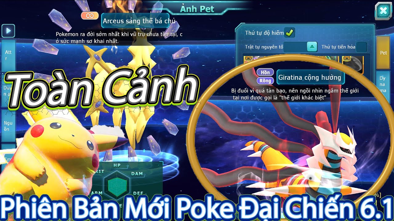 Toàn Cảnh Phiên Bản Mới Poke Đại Chiến 6.1|Arceus Đấng Sáng Thế Xuất  Hiện,Zeraora Cộng Hưởng Đã Fix - Youtube