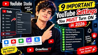 9 YouTube Settings Every Creator Should Check in 2026