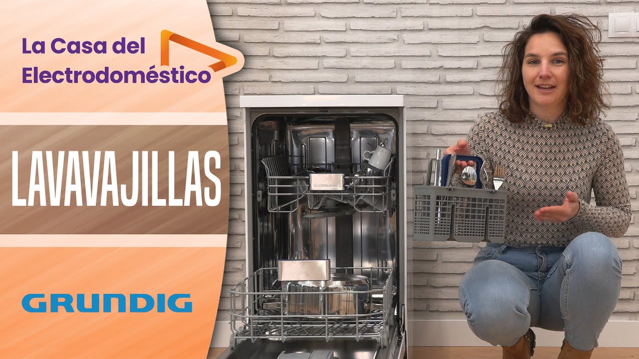 🍴GRUNDIG LAVAVAJILLAS GSF41821 - Color blanco o inox, 45 cm, 10 servicios, Clase E.