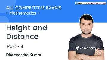 Height & Distance | Part-4 | Maths | All Competitive Exams | Dharmendra Kumar