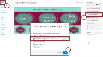 Canvas - Setting Your Homepage and Publishing Your Courses