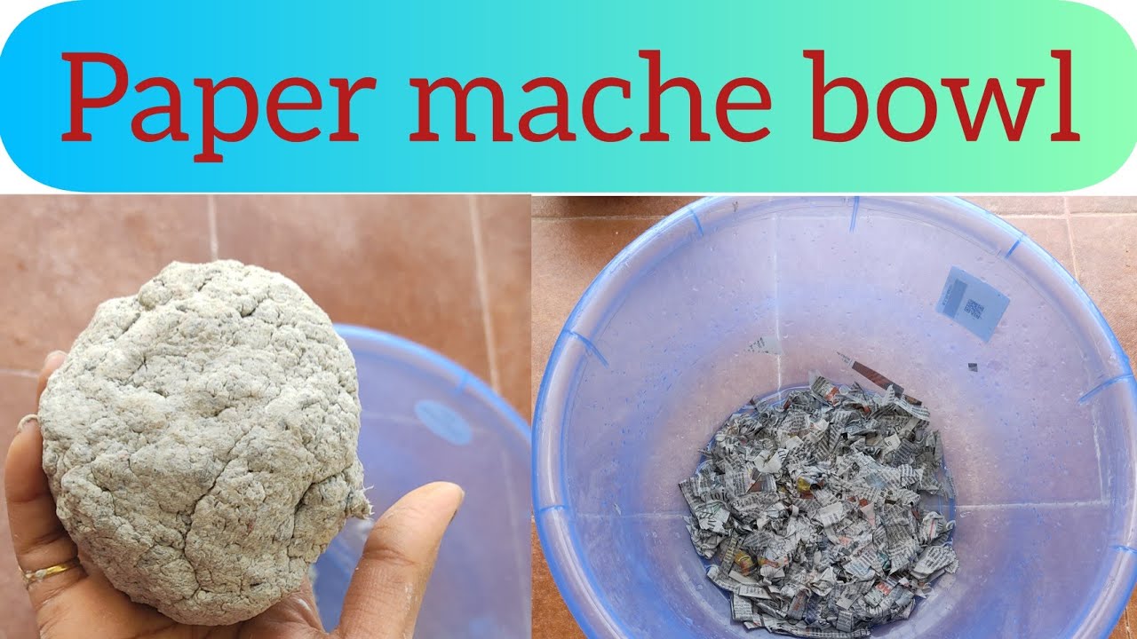 Newspaper Craft ll Paper Mache Bowl ll YouTube