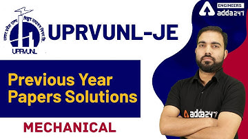 UPRVUNL- JE  Mechanical Previous year paper solutions | Engineers Adda