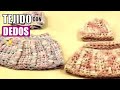 Capita de trenzas para niña - Tejido con dedos