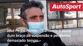 José PedroFontes  teve uma manhã para esquecer depois de um apoio partido na suspensão.